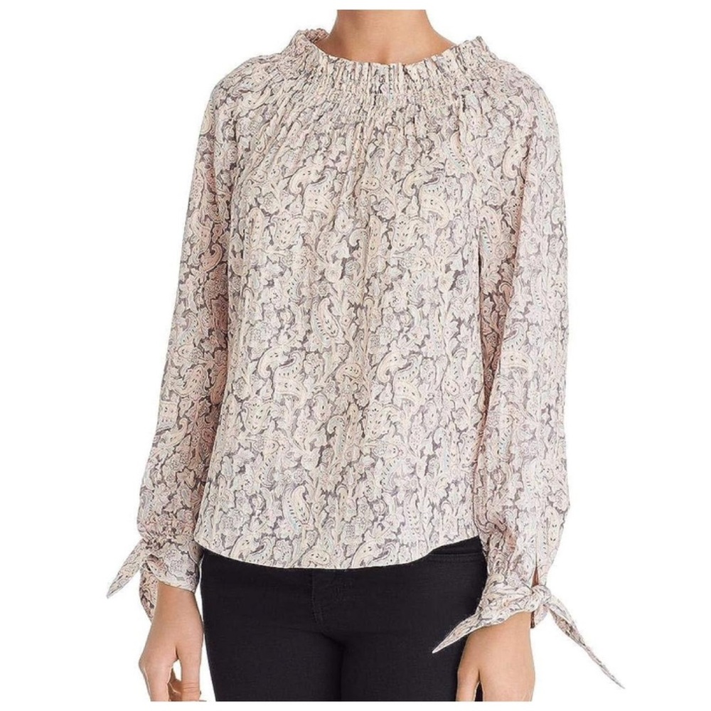 Smocked Floral Blouse by Rebecca Taylor
